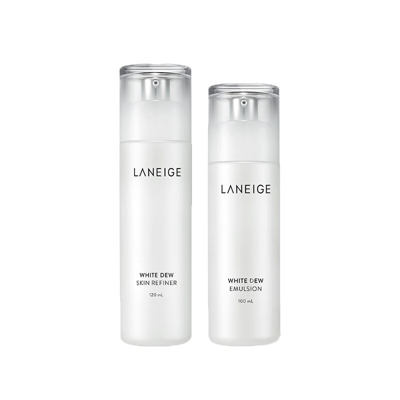 兰芝 臻白晶透水乳护肤套装