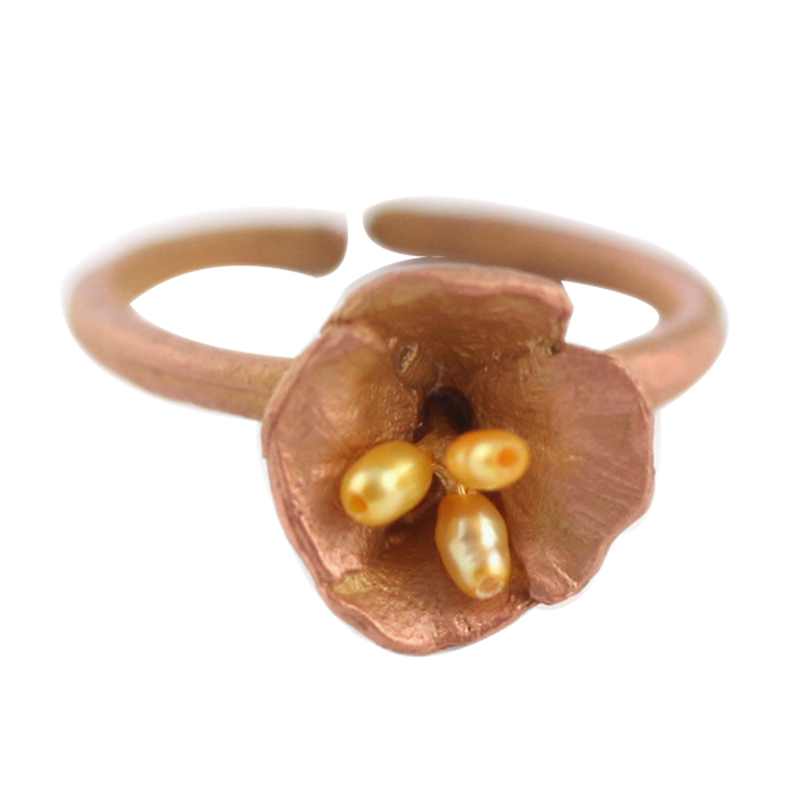 迈克米肖罂粟花开口戒指