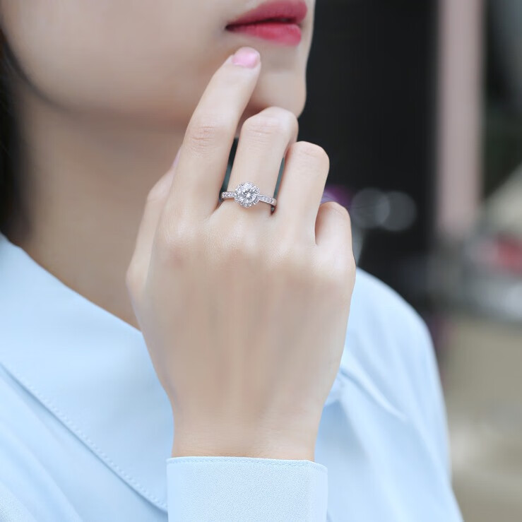 缔晶 莫桑石戒指