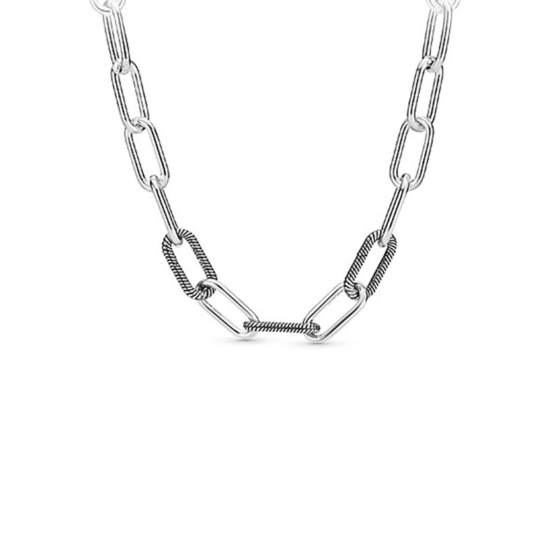 潘多拉 串饰搭配链环项链