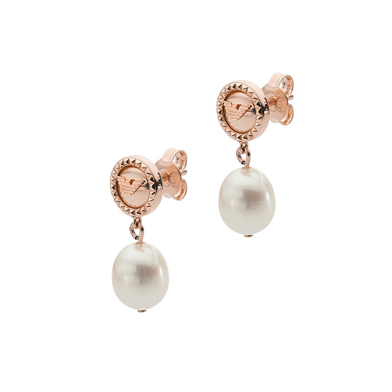 阿玛尼 电镀珍珠耳饰