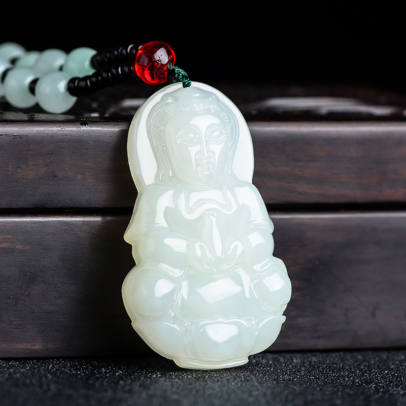 玉菲雅 和田玉翡翠吊坠