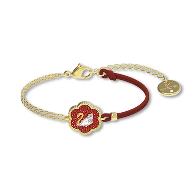 施华洛世奇 天鹅镀金色手链