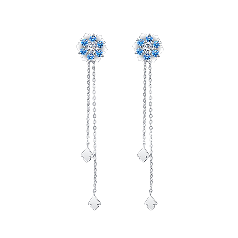 卡蒂罗 时尚雪花耳饰