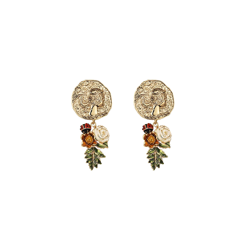 茜子 流苏花朵 耳饰