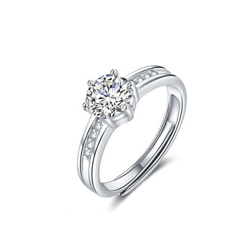 jg 莫桑石纯银 戒指