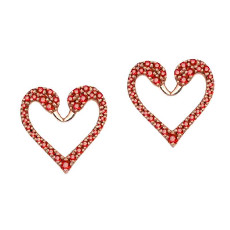 Mymiss 爱心天鹅耳饰