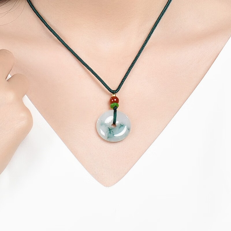 凤禧 飘花玉佩玉项链吊坠