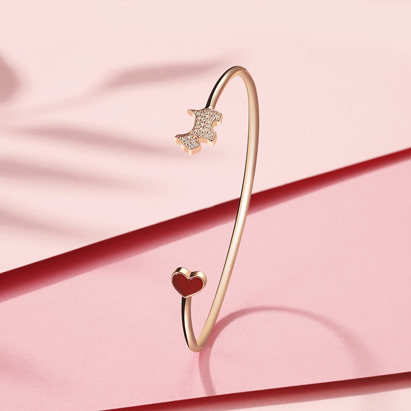 Agatha 红色爱心小狗手链