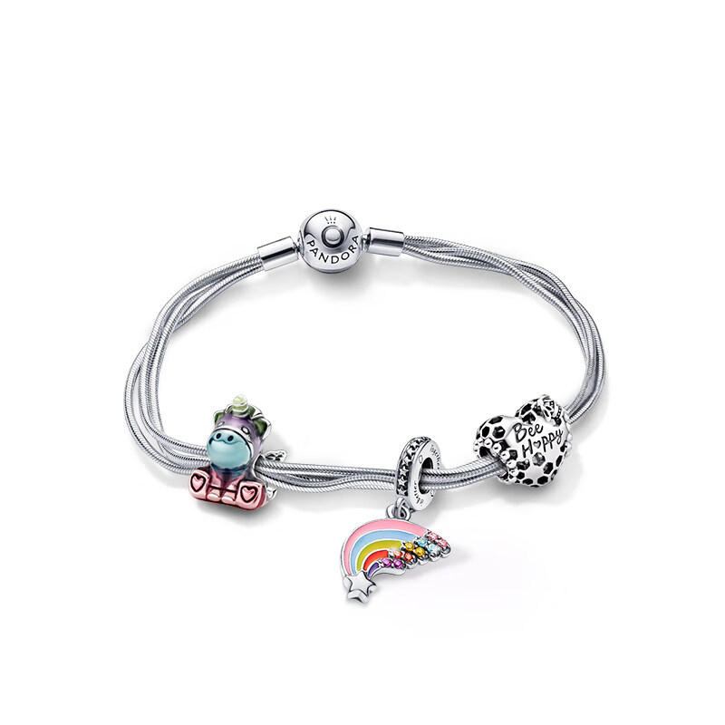 潘多拉 彩虹布鲁手链