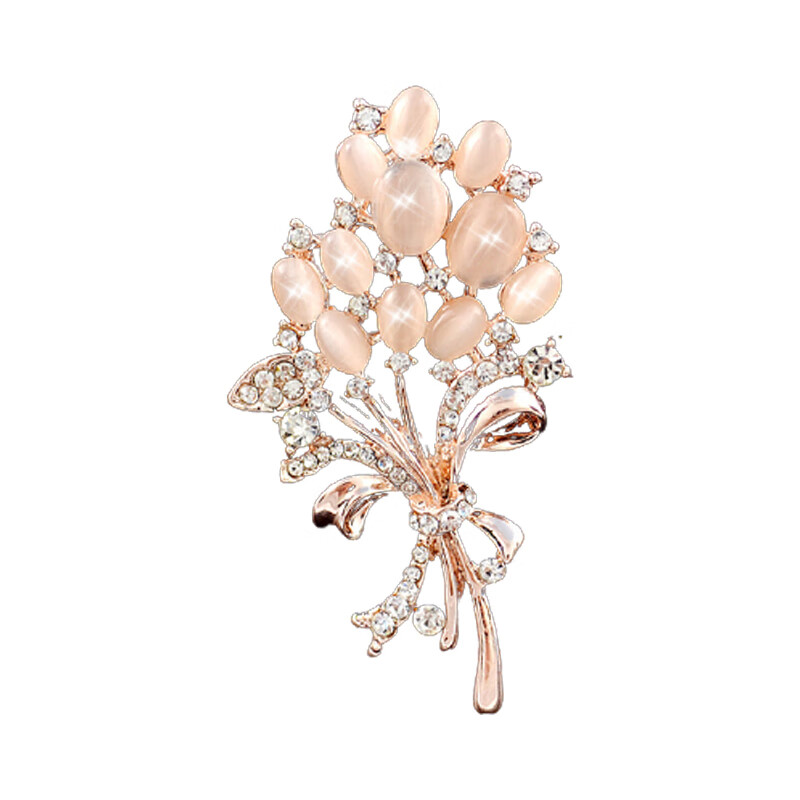 SENDME玫瑰金麦穗胸针