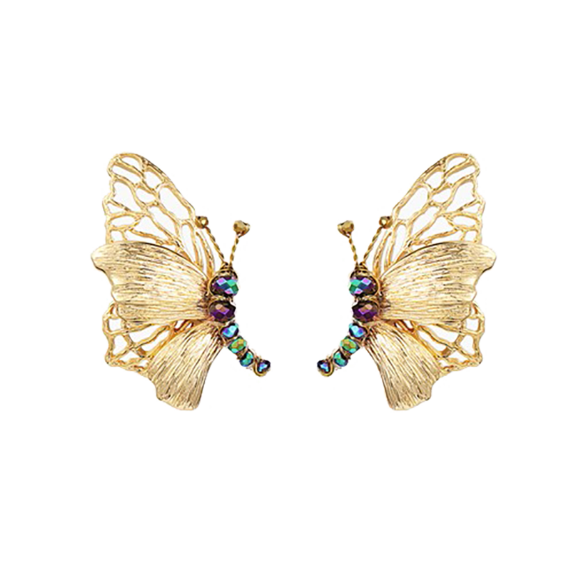 茜子 镂空蝴蝶耳饰