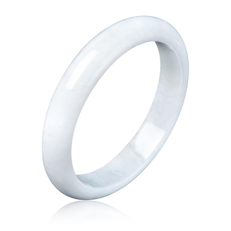 周大福纯净温润翡翠手镯