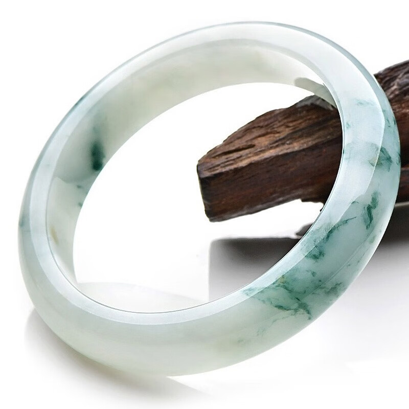 可玉可求 翡翠飘花 手镯