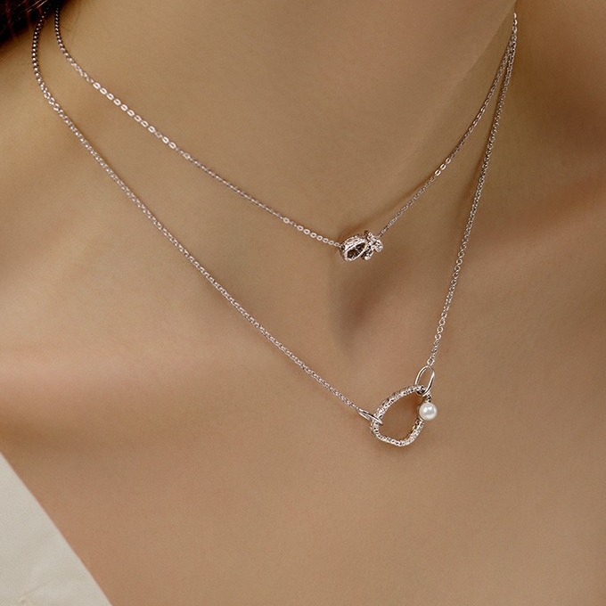 卡蒂罗 925银心与圆项链