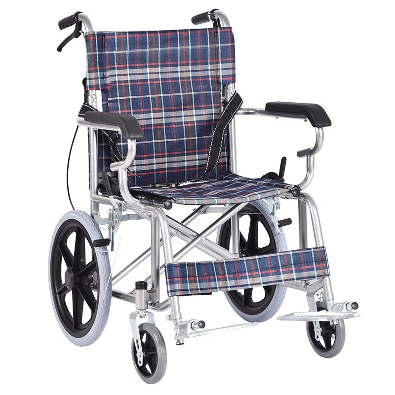 揽康 经典格子轮椅