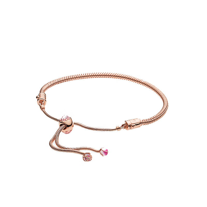 潘多拉 玫瑰金 手链