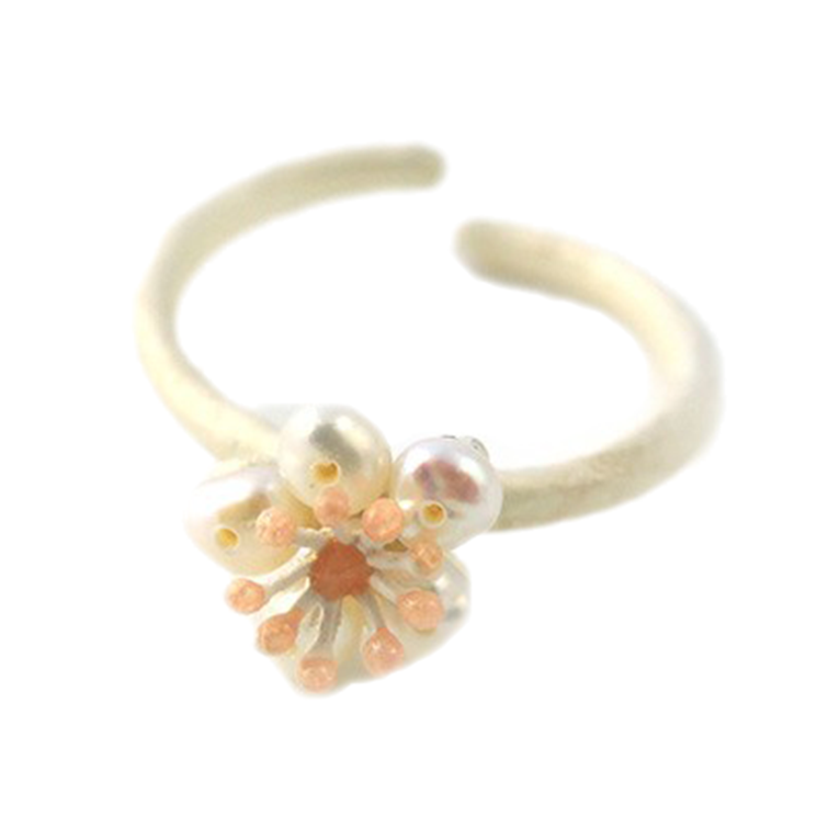 迈克米肖 花朵开口戒指