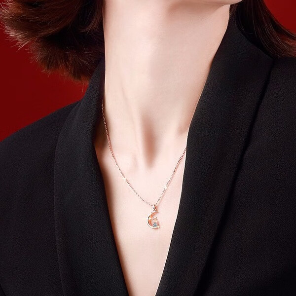 T400十二生肖猪吊坠项链