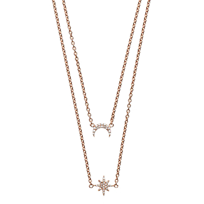 阿玛尼 双层叠戴 项链