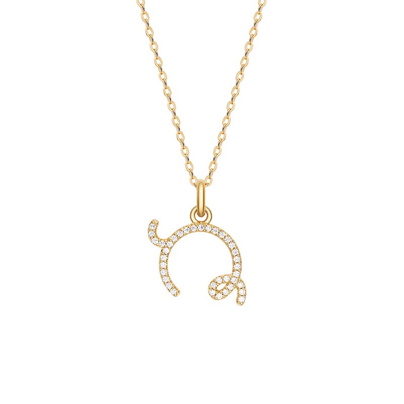 何方珠宝萌趣小牛锁骨链