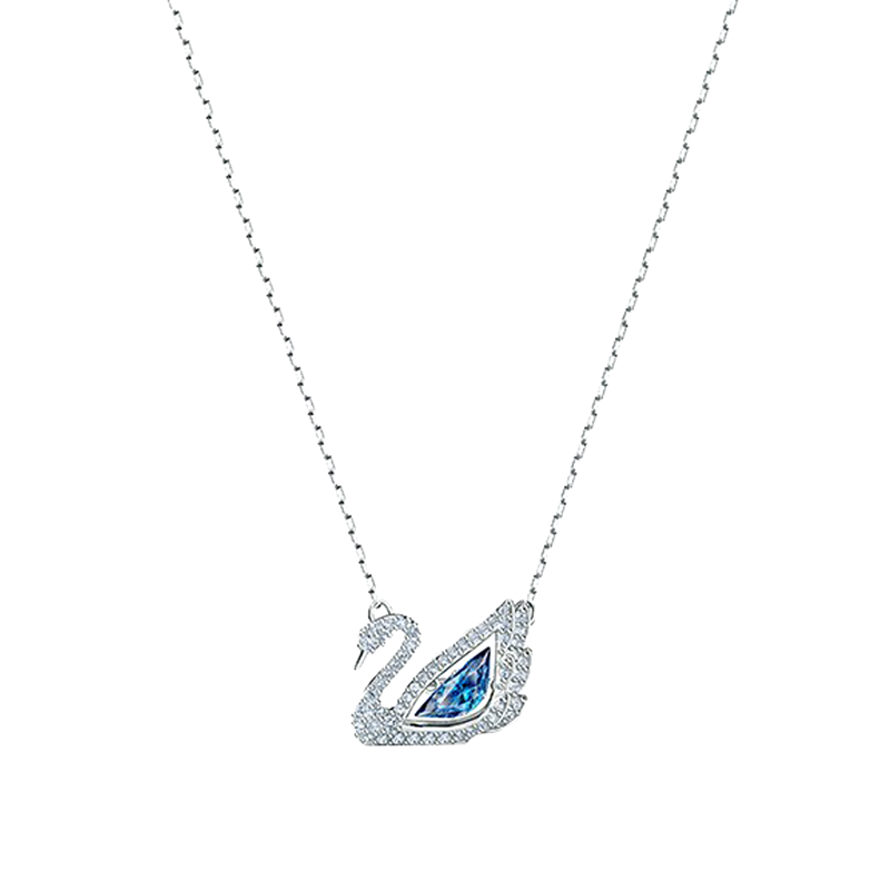 施华洛世奇 蓝色天鹅项链