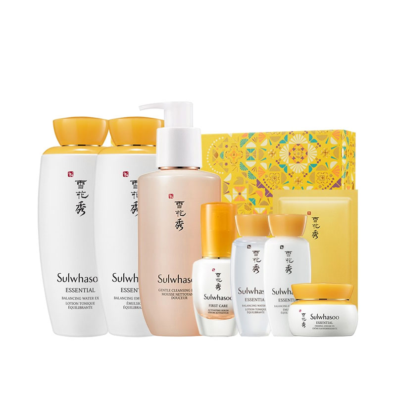 雪花秀 滋盈润颜水乳套装