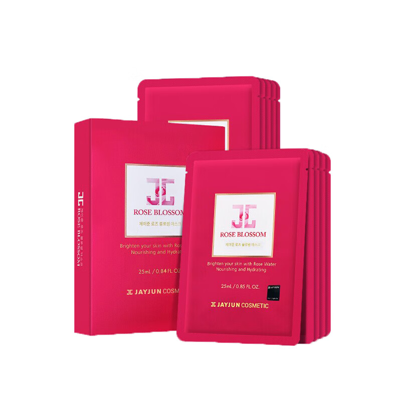 捷俊 玫瑰精华水光面膜