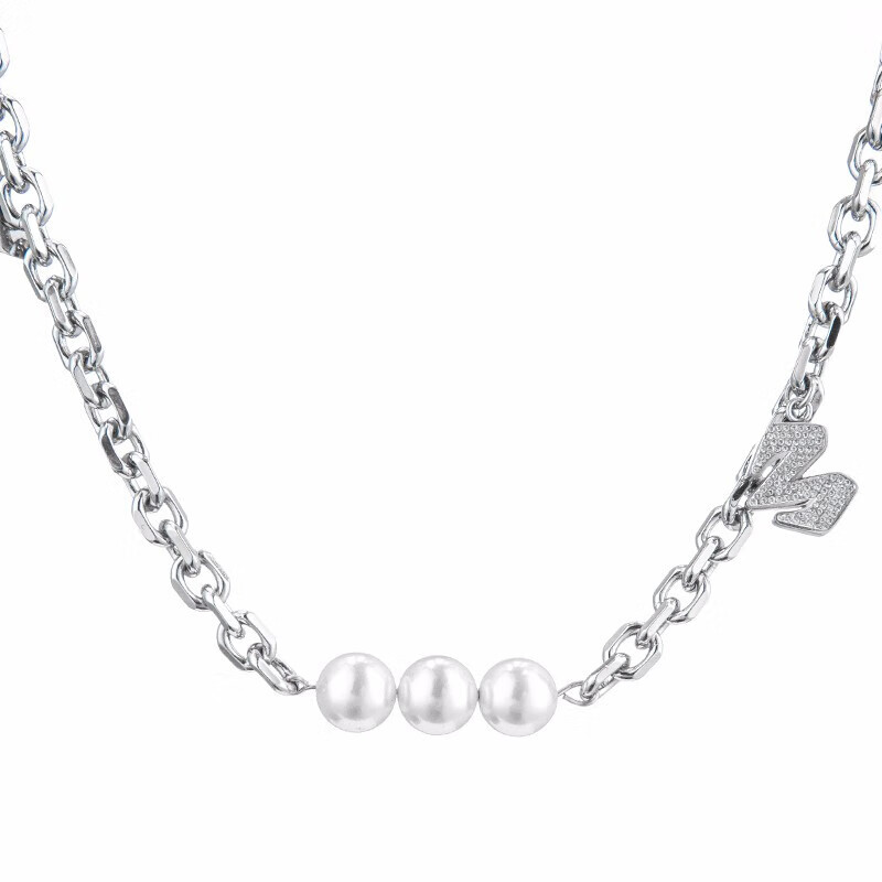 babama 珍珠装饰 项链