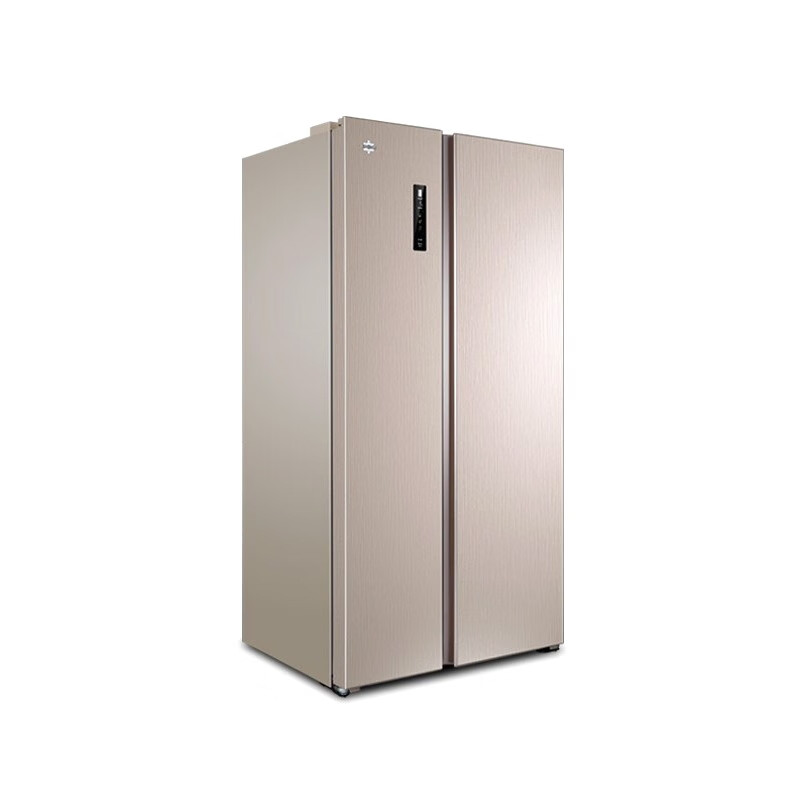 格力 钢化玻璃搁架对开门冰箱