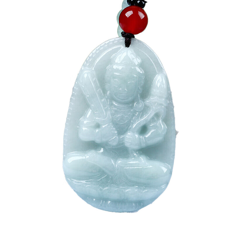 玉有情开光菩萨吊坠