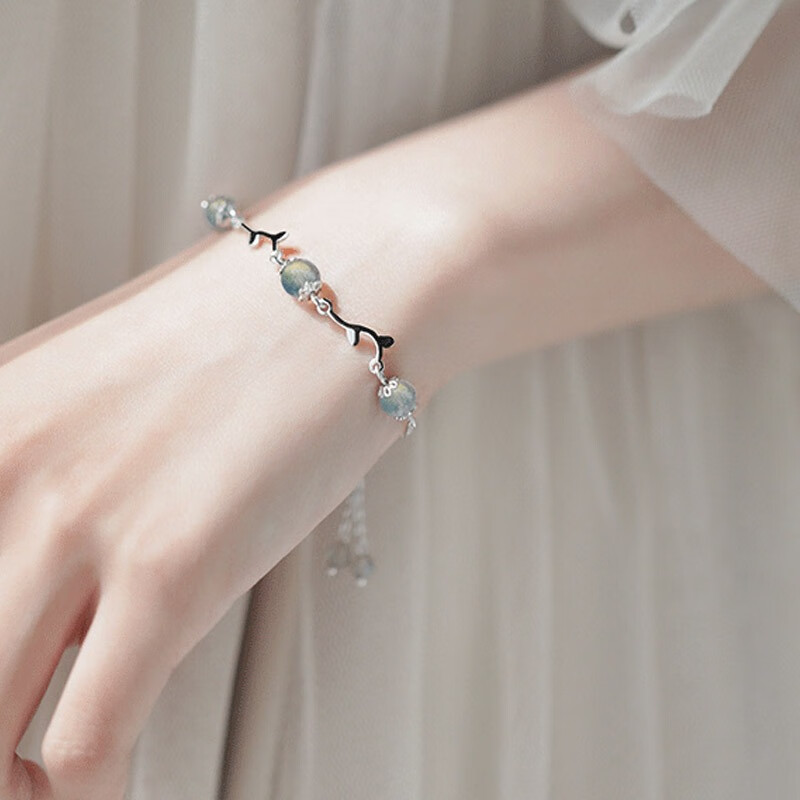 伊黛儿 月光石枝条 手链