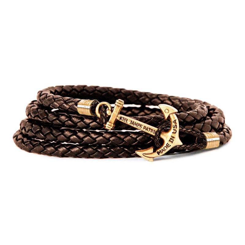 KJP 船锚皮质手链