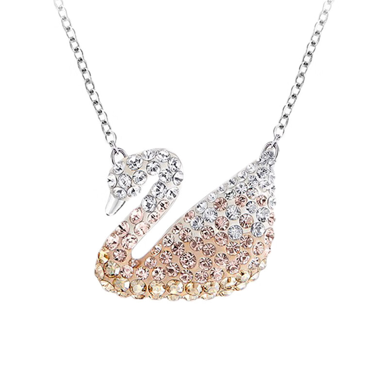 施华洛世奇 渐变色天鹅项链