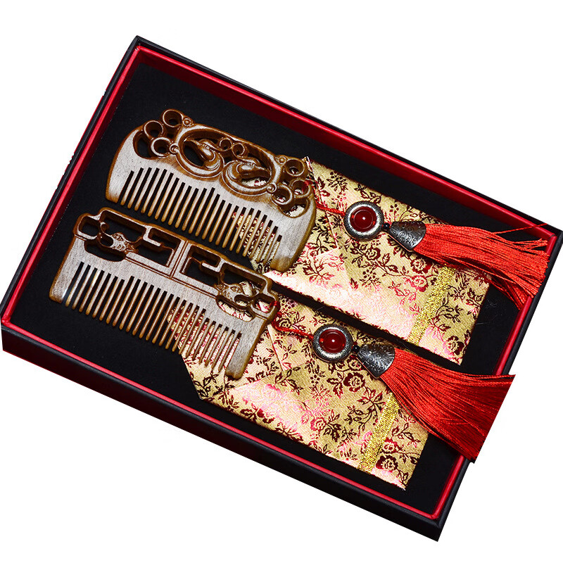 戴沃斯 镂空雕刻 梳子套装