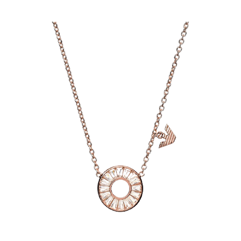 阿玛尼 玫瑰金项链