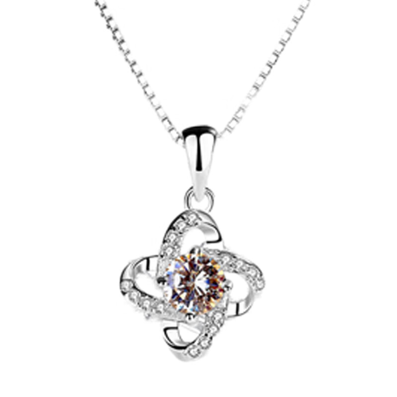 建禄 四叶草银项链