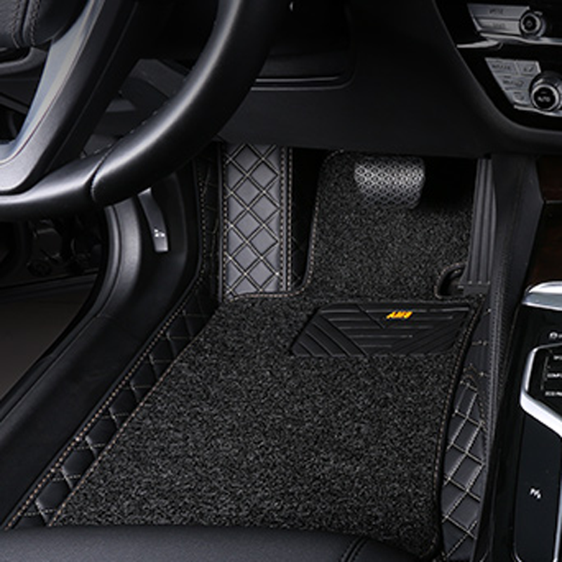 君驰 全包围单层皮革汽车脚垫