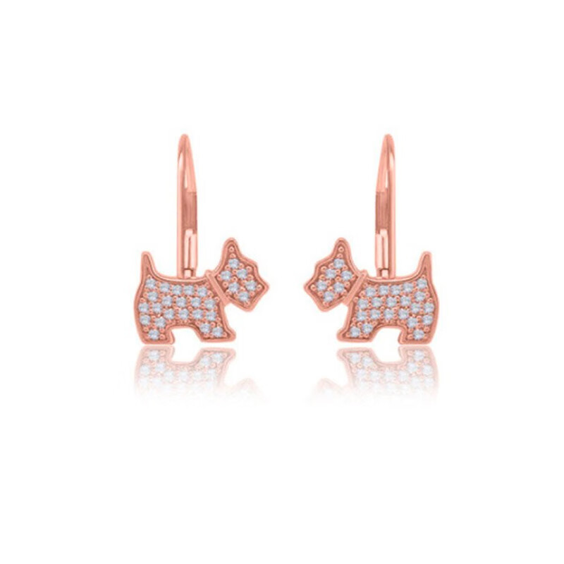 AGATHA锆石小狗耳饰