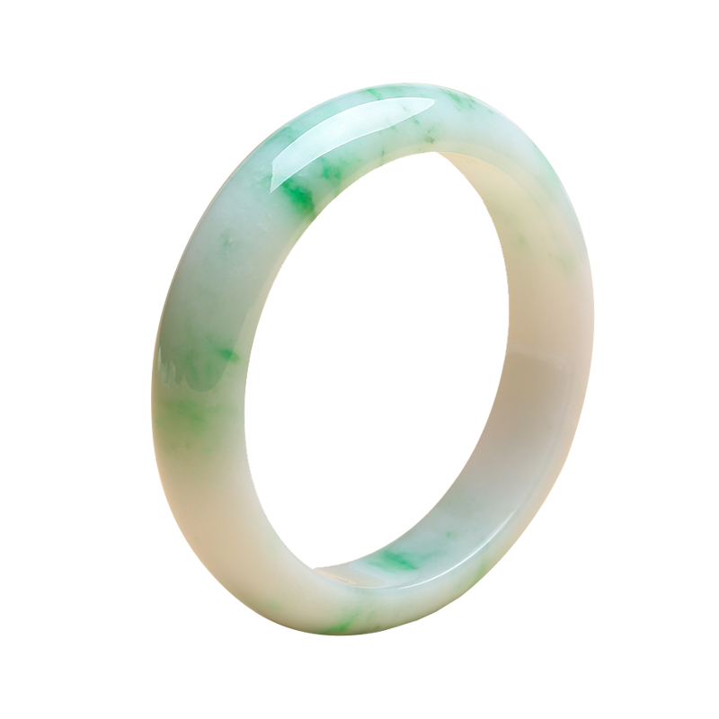 印象眸 温润飘花翡翠手镯