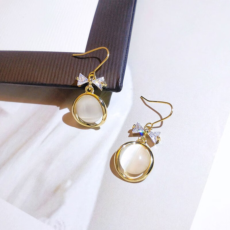 QIMEILA 猫眼石时尚耳饰