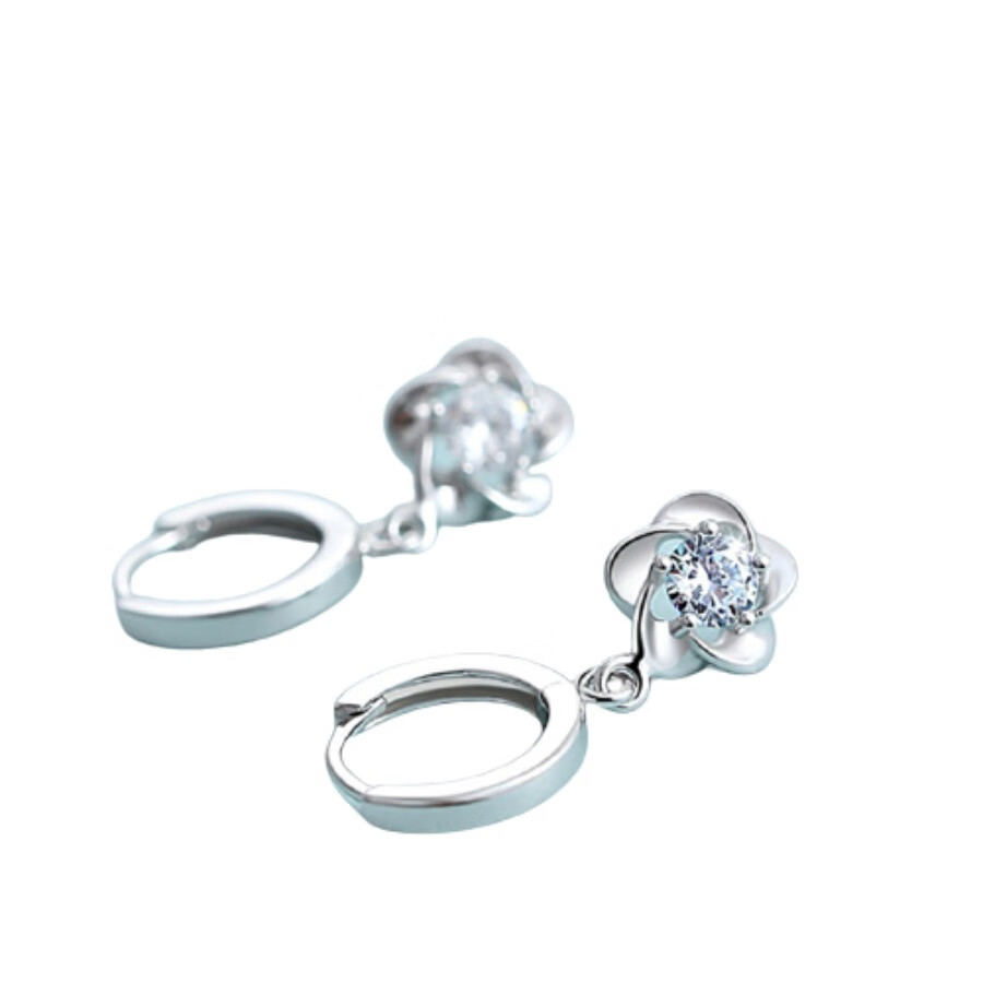 十六月缘 梅花 银耳环