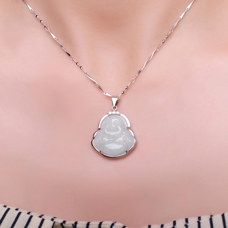 奢晨S925纯银翡翠吊坠