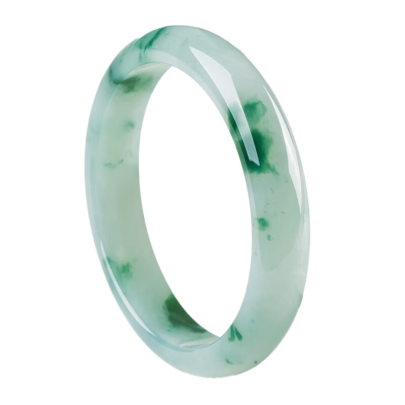 碧玉尊温润圆条翡翠手镯