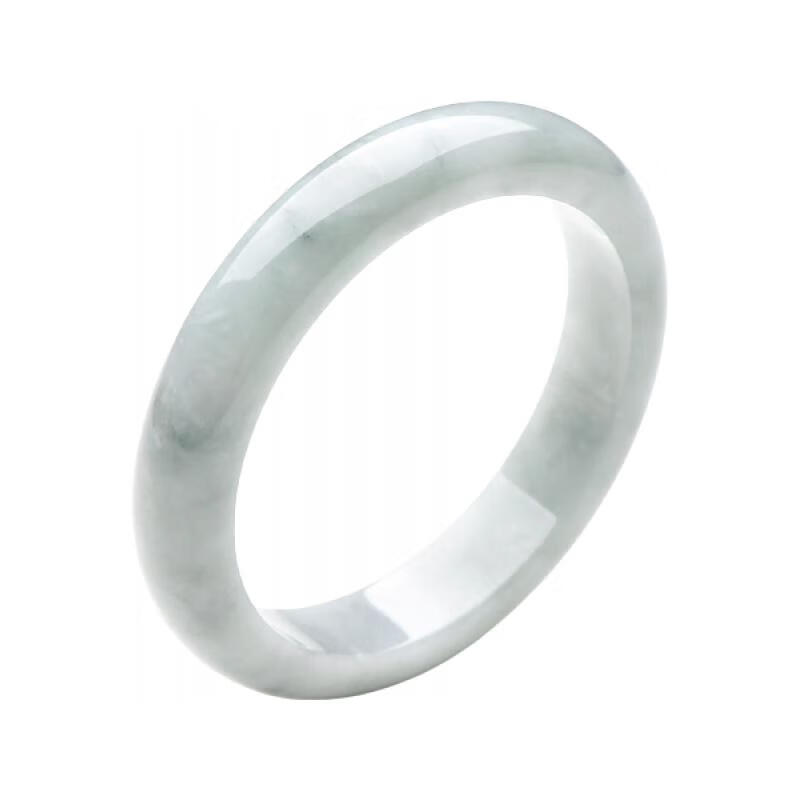 可玉可求 清新淡绿翡翠玉镯