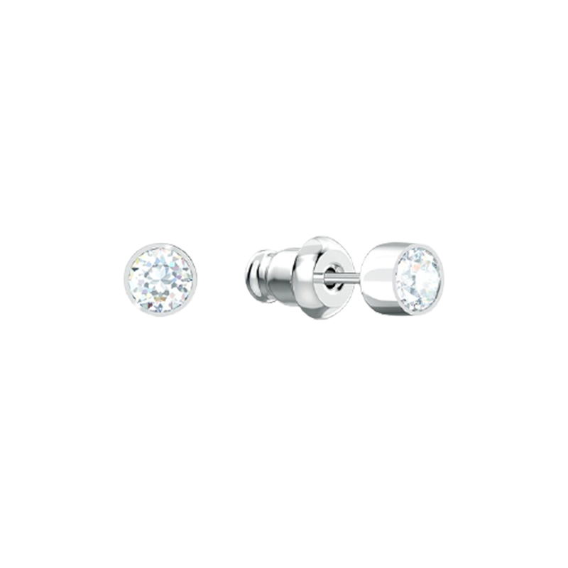 施华洛世奇 百搭圆形镶锆耳钉