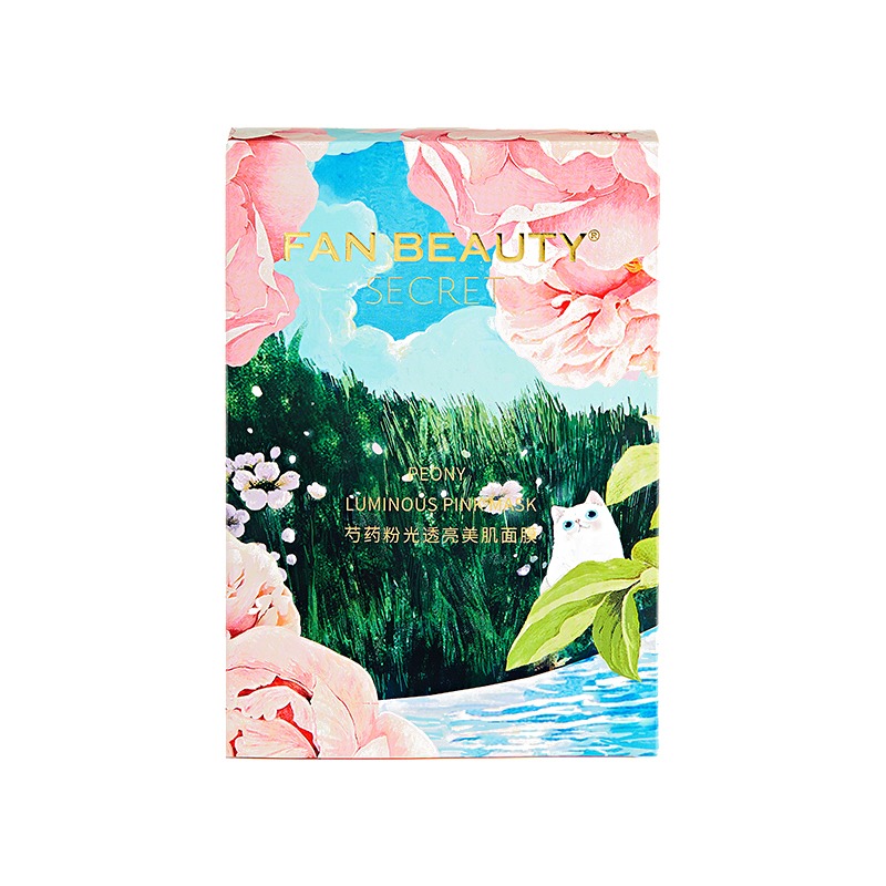 粉丝美女秘笈 芍药粉光美肌面膜