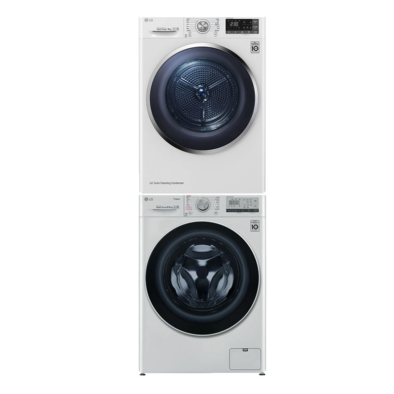 LG 超薄机身洗烘套装