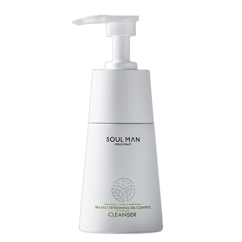 极男 海盐草本洗面奶