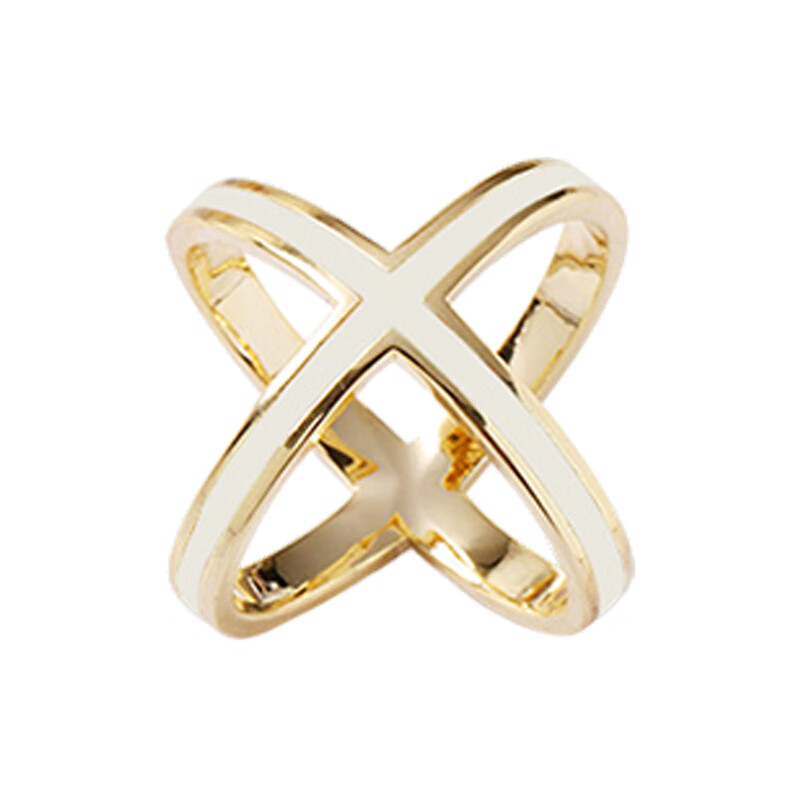 冠带X字母造型胸针